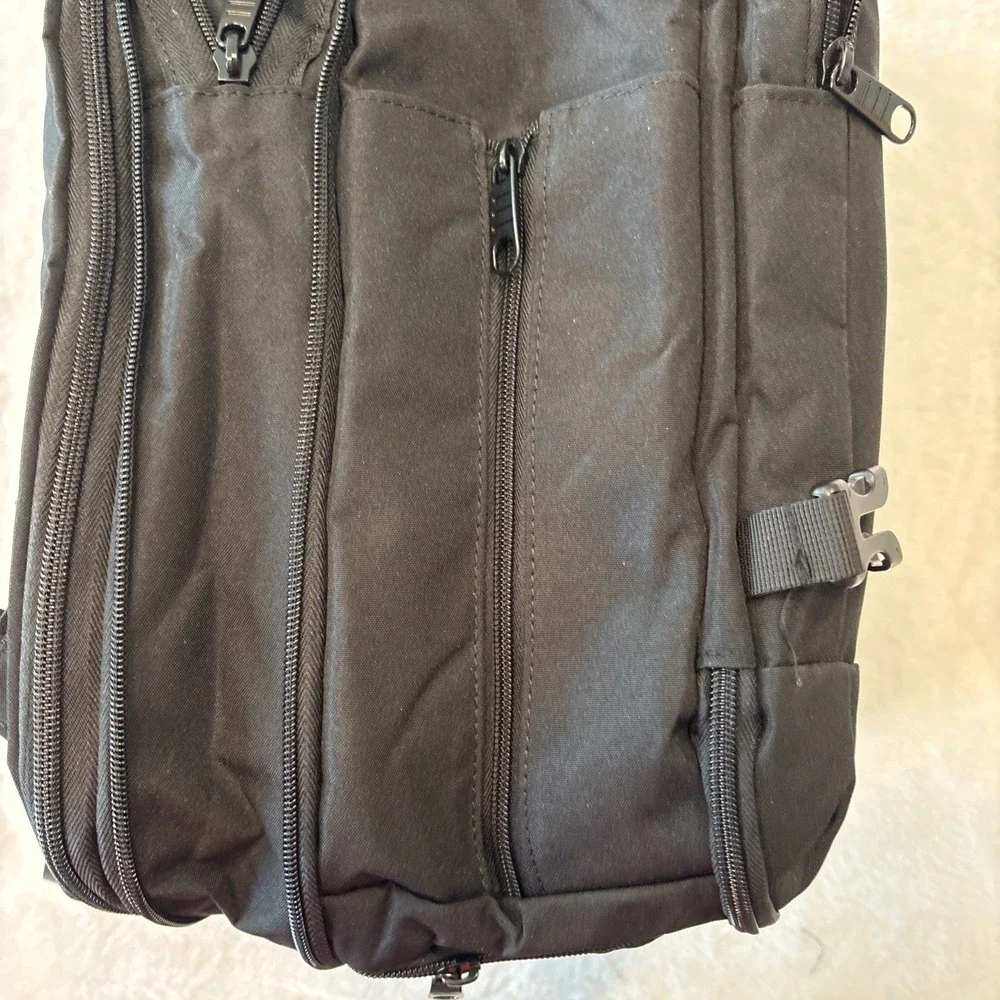 Gieury Expandable Carry On Backpack, Multiple Pouches, Laptop, Large Center.